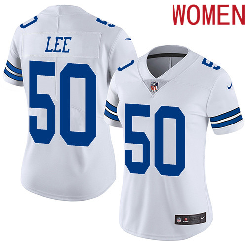 2019 Women Dallas Cowboys 50 white Nike Vapor Untouchable Limited NFL Jersey